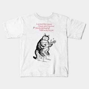 B Kliban Cat Guitar Kids T-Shirt